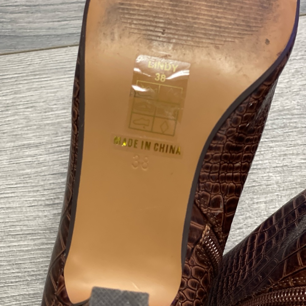 Brown Python Lindy Boots - image 6